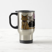 Travel Mug, Happy Alley Cats, aangepaste naam Reisbeker (Links)