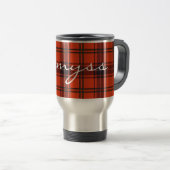 Travel Mug Heart Tartan Wemyses - Personaliseer Reisbeker (Voorkant rechts)