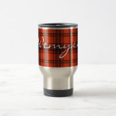 Travel Mug Heart Tartan Wemyses - Personaliseer Reisbeker (Center)