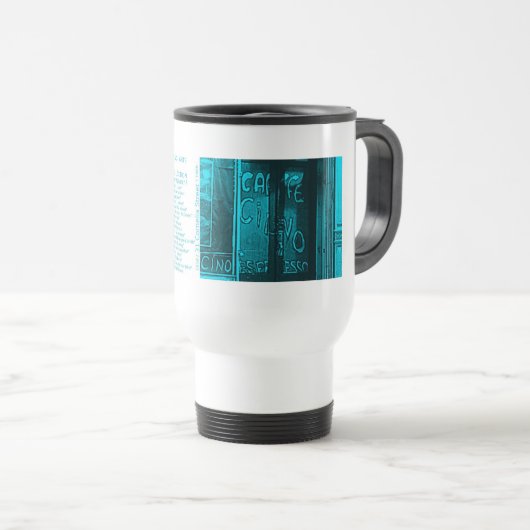 Travel mug herdenkt Caffe Cino Reisbeker (Voorkant rechts)