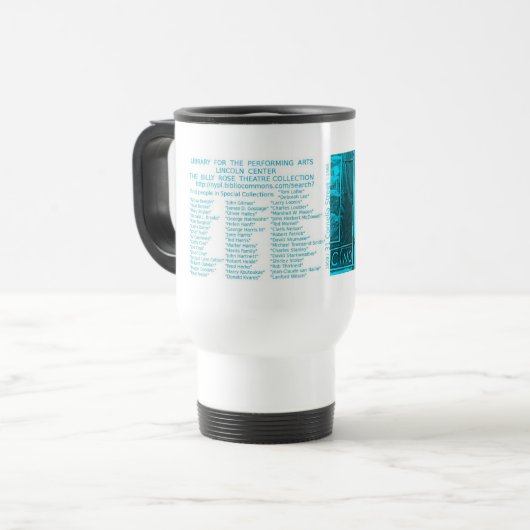 Travel mug herdenkt Caffe Cino Reisbeker (Voorkant links)