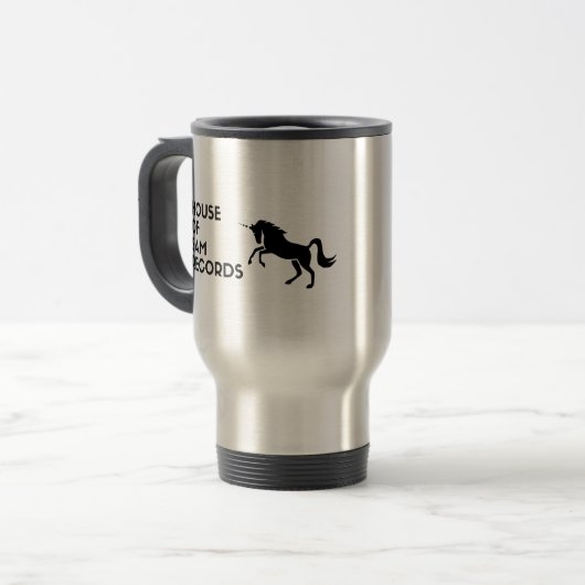 Travel Mug - House of Sam Records Reisbeker (Voorkant links)