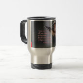 Travel mug... Hummingbird...rust Reisbeker (Voorkant links)