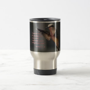 Travel mug... Hummingbird...rust Reisbeker