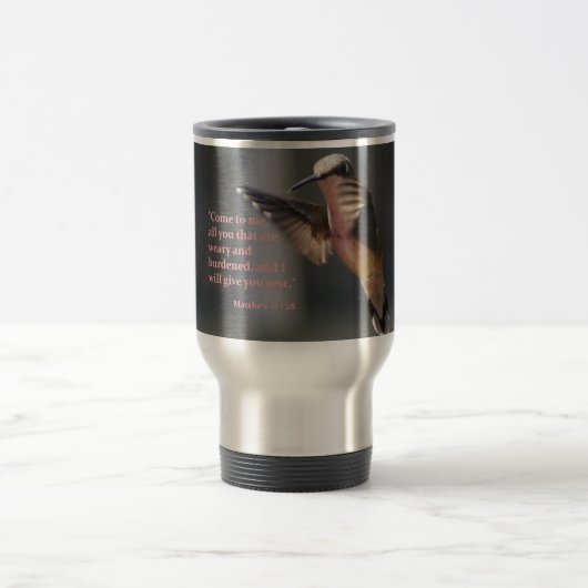 Travel mug... Hummingbird...rust Reisbeker (Center)