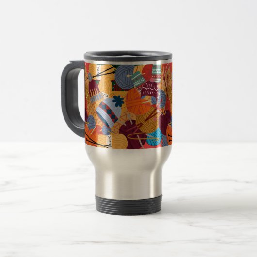 Travel Mug in ons nit 1 Pearl 1 Design Reisbeker (Voorkant links)