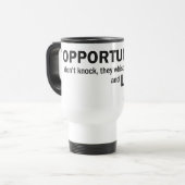 Travel Mug - "Kansen kloppen niet..." Reisbeker (Voorkant links)