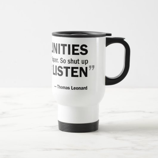 Travel Mug - "Kansen kloppen niet..." Reisbeker (Rechts)