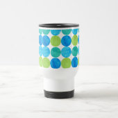 Travel Mug met deksel, Blue Moons Pattern Reisbeker (Center)