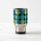 Travel Mug met deksel, Blue Moons Pattern Reisbeker (Center)