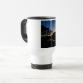 Travel mug met handvat zonnefoto's met pines reisbeker (Voorkant links)