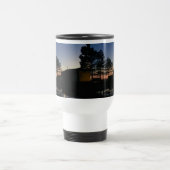 Travel mug met handvat zonnefoto's met pines reisbeker (Center)