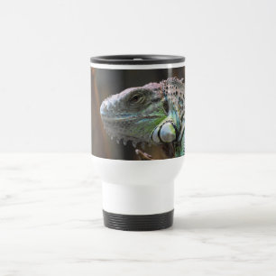 Travel Mug met hoofd van de kleurrijke Iguana hage Reisbeker