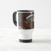 Travel Mug met kleurrijke Iguana hagedis Reisbeker (Voorkant links)