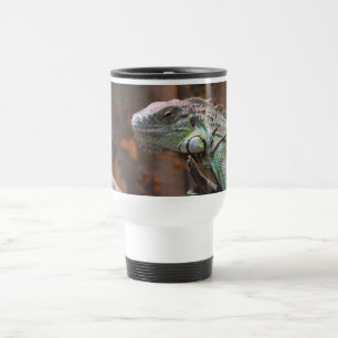 Travel Mug met kleurrijke Iguana hagedis Reisbeker