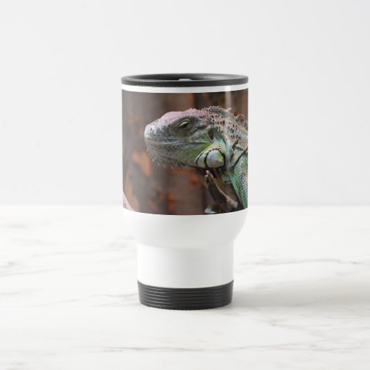 Travel Mug met kleurrijke Iguana hagedis Reisbeker (Center)