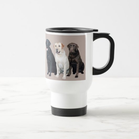 Travel Mug met labrador Retriever Reisbeker (Rechts)
