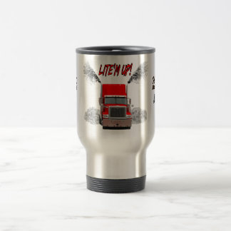 Travel Mug met "LITE'M UP!" design Reisbeker