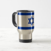 Travel Mug met vlag Israël Reisbeker (Voorkant links)