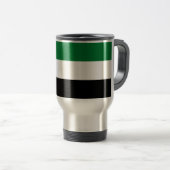 Travel Mug met vlag van de Verenigde Arabische Emi Reisbeker (Voorkant rechts)