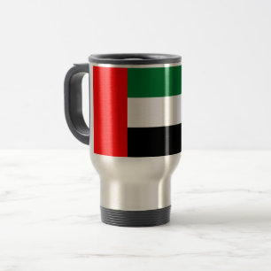Travel Mug met vlag van de Verenigde Arabische Emi Reisbeker