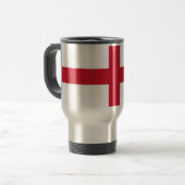 Travel Mug met vlag van Engeland Reisbeker (Voorkant links)