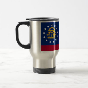Travel Mug met vlag van Georgië - VS Reisbeker