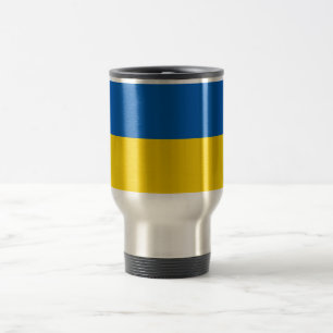 Travel Mug met vlag van Oekraïne Reisbeker