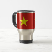 Travel Mug met vlag Vietnam Reisbeker (Voorkant links)