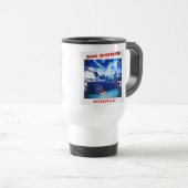 Travel Mug met War Syntaire Accelerate Artwork Reisbeker (Voorkant rechts)