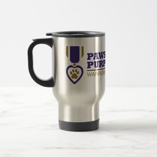 Travel Mug - Metal met Colour Logo Reisbeker (Links)