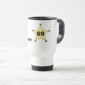 Travel mug "Mijn naam is hier" Reisbeker (Voorkant rechts)