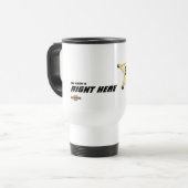 Travel mug "Mijn naam is hier" Reisbeker (Voorkant links)