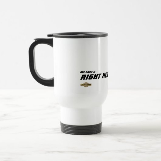 Travel mug "Mijn naam is hier" Reisbeker (Links)