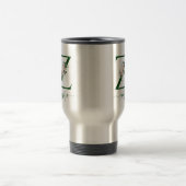 Travel Mug Monogram floral with Name Reisbeker (Center)