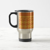 Travel Mug, Oranje Dogstooth Check Reisbeker (Links)