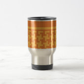 Travel Mug, Oranje Dogstooth Check Reisbeker (Center)