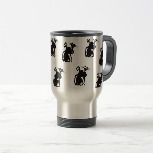 Travel Mug - Professionele kat Reisbeker (Voorkant rechts)