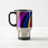Travel Mug - Rainbow Swirl Fractal Pattern Reisbeker (Links)