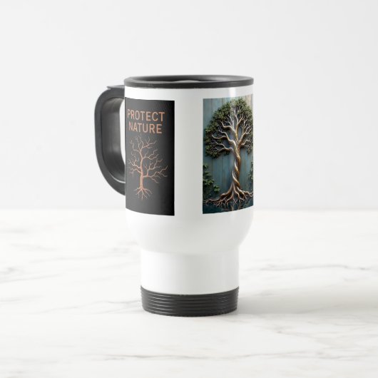 Travel mug reisbeker (Voorkant links)