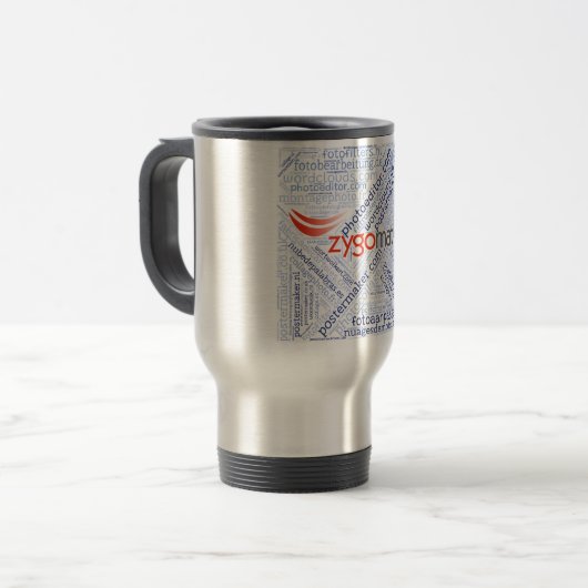 Travel Mug (square) Reisbeker (Voorkant links)
