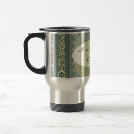 Travel Mug van de Buwende Partij "Moeder van de Br Reisbeker (Links)