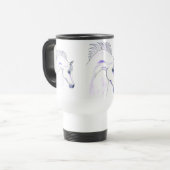 Travel Mug van de Equestriaanse Rug Reisbeker (Voorkant links)