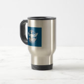 Travel Mug van de vlag Logo Reisbeker (Voorkant links)