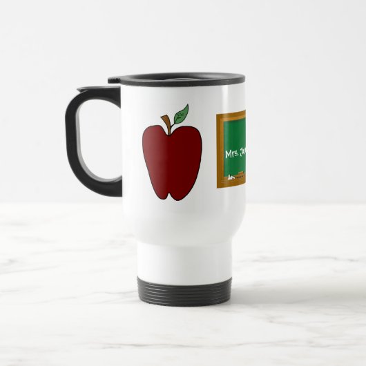Travel Mug van landestien Apple Teacher Reisbeker (Links)