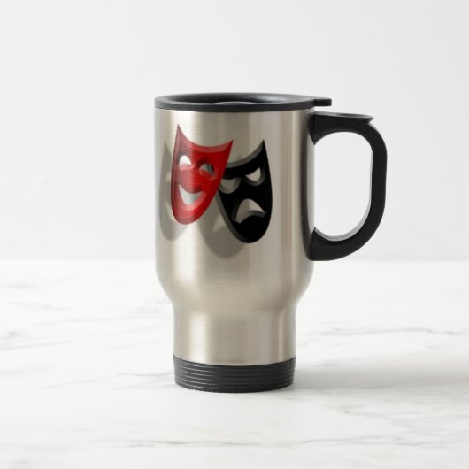 Travel Mug van theatermaskers Reisbeker (Rechts)