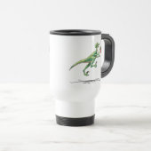 Travel Mug Velociraptor Dinosaur w. Basketball Reisbeker (Voorkant rechts)