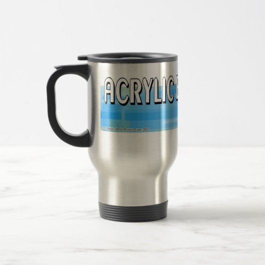 Travel Mug voor acrylische ogen Reisbeker (Links)
