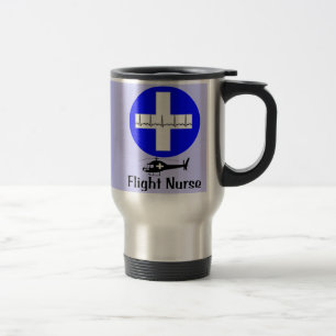Travel Mug voor vliegend verpleegster Reisbeker