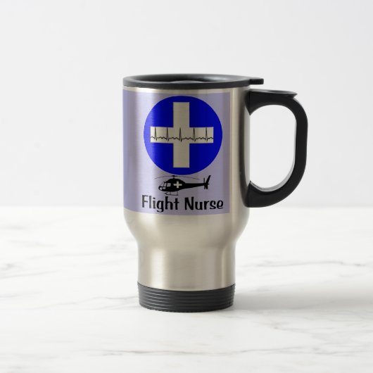 Travel Mug voor vliegend verpleegster Reisbeker (Rechts)
